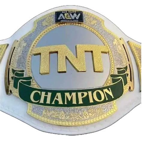 AEW TNT CHAMPIONSHIP BELT ALL ELITE WRESTLING TNT WHITE LEATHER REPLICA