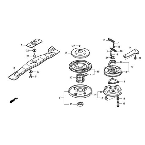 Blade Assembly For Honda Hrd K Qxeh Mower L S Engineers