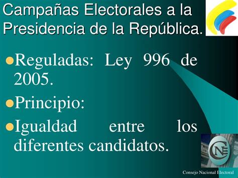 PPT República de Colombia Organización Electoral PowerPoint