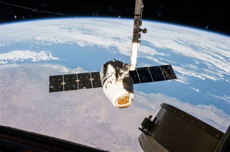 Space Cargo Pictures Spacex Dragon Cargo Craft Undocking From The