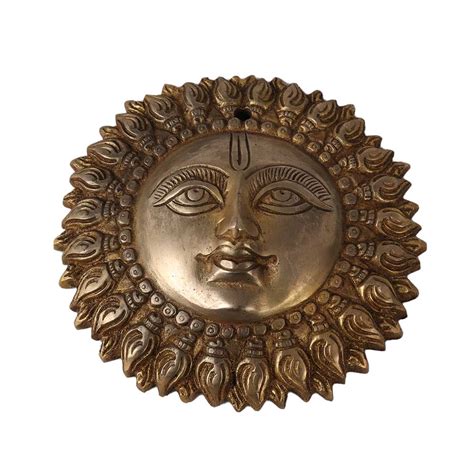 Brass Metal Sun Wall Art For Hanging