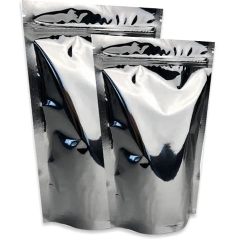 Metallized Stand Up Zip Lock Pouches Pack Of 500 At Rs 1300 Pack