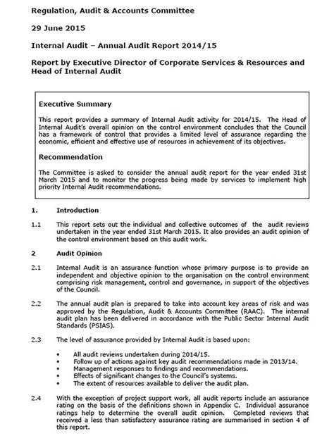 Sample Internal Audit Report In 2020 Internal Audit Word Template Audit