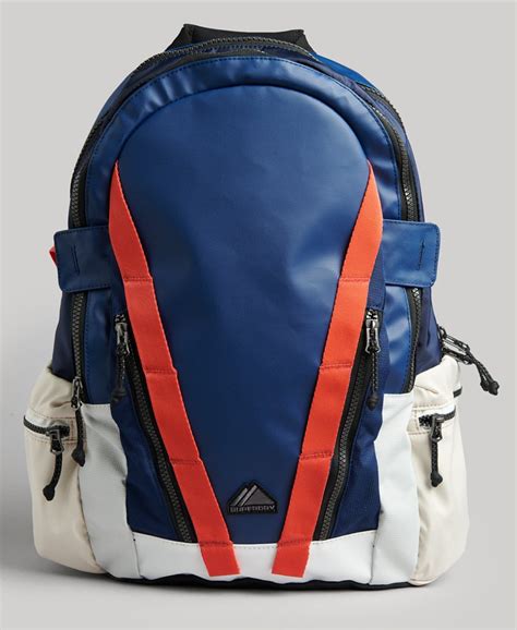 Mens Mountain Tarp Graphic Backpack In Blue Superdry Ie