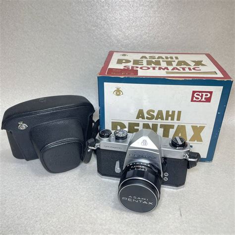 【やや傷や汚れあり】6 51） Asahi Pentax Spotmatic Sp 一眼レフフィルムカメラ レンズ Super Takumar