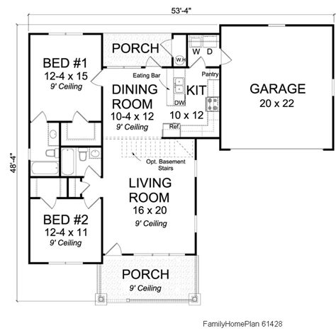 Small House Floor Plans | Small Country House Plans | House Plans Online