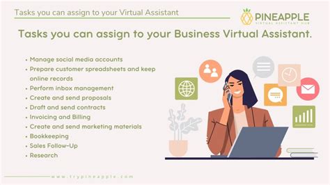 Tasks You Can Assign To Your Virtual Assistant Pineapple