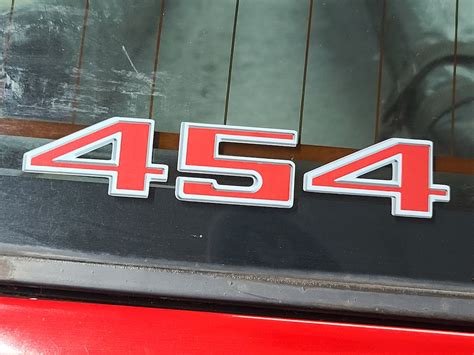 Chevrolet Style Vintage 454 Logo Vinyl Sticker Etsy