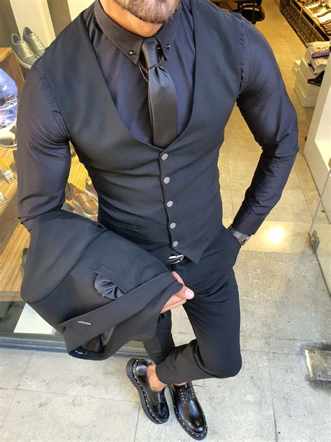 Buy Black Slim Fit Suit By With Free Shipping