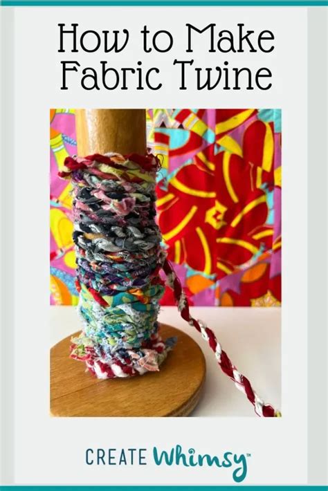 How To Make Fabric Twine From Scraps Tutorial And YouTube Create Whimsy