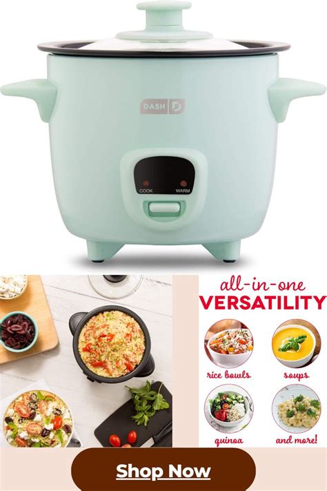 Dash Mini Rice Cooker Steamer With Removable Nonstick Pot Keep Warm