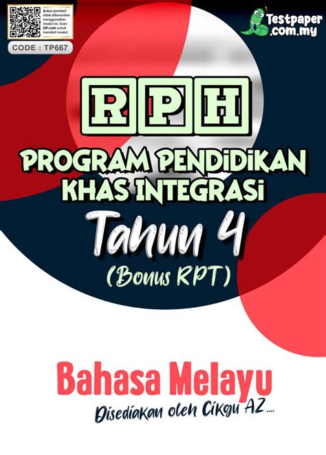 RPH DAN RPT PROGRAM PENDIDIKAN KHAS INTEGRASI BAHASA MELAYU TAHUN 4