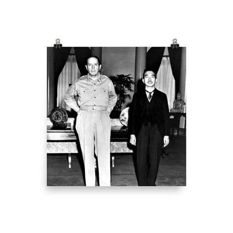 Emperor Hirohito and General Macarthur Poster Print - Etsy