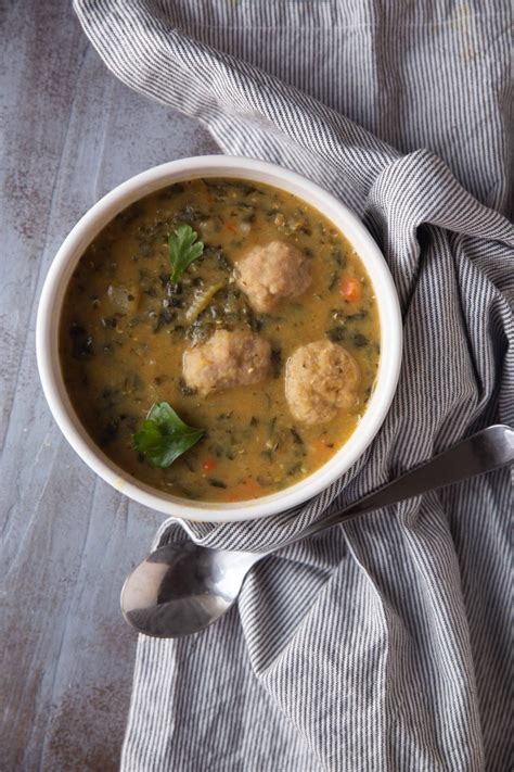 Hearty Lentil Soup With Meatballs Overtime Cook