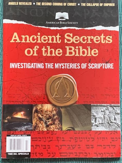 2008 Ancient Secrets of the Bible, Investigating the Mysteries of ...