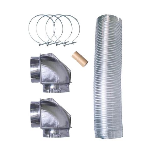 Smart Choice 8 Ft Semi Rigid Dryer Vent Kit With Close Elbows