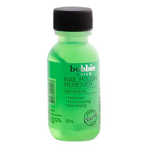 Bobbie Nail Polished Remover With Acetone 30ml Price In The Philippines