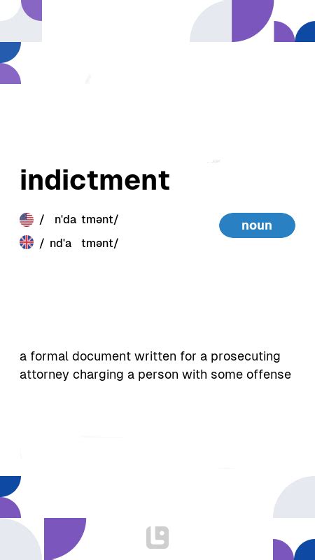 Definition & Meaning of "Indictment" | Picture Dictionary