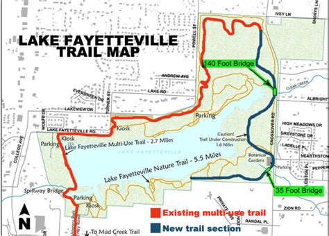 Lake Fayetteville Trail bridge installation begins – Fayetteville Flyer