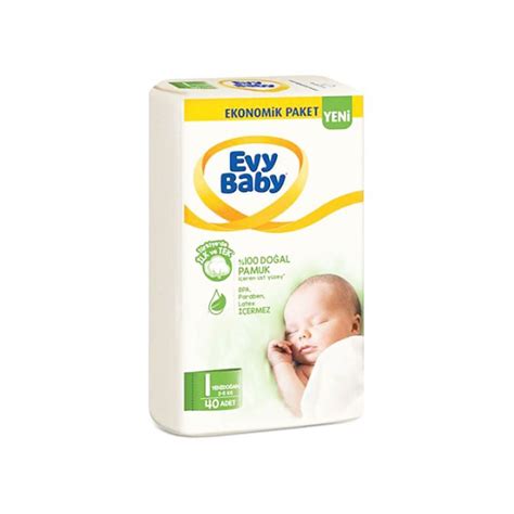 Evy Baby Number 1 Newborn Economic Package Diaper 40 pcs.