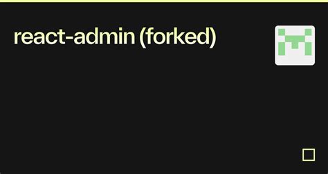 React Admin Forked Codesandbox