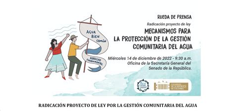 Radicaci N Proyecto De Ley Por La Gesti N Comunitaria Del Agua Enda