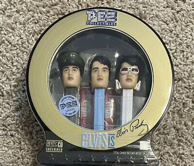 Elvis Presley Limited Edition Vintage PEZ Dispensers With CD Brand New