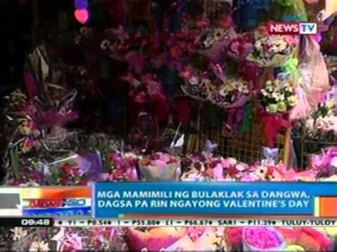 Ntg Mga Mamimili Ng Bulaklak Sa Dangwa Dagsa Pa Rin Ngayong Valentine