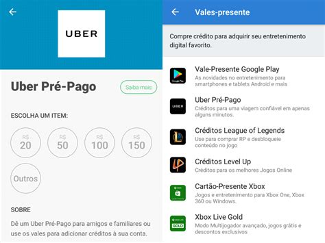 Uber Expande Recarga De Créditos Semelhante A Celular Pré Pago Tecnoblog