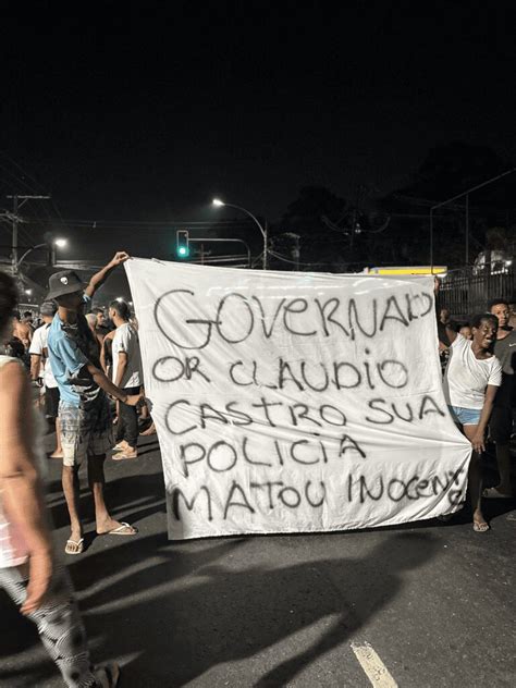 RJ Moradores da CDD resistem contra repressão da PM durante protesto