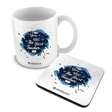 Buy Jhingalala Gift for Teachers | You are The Best Teacher Printed Ceramic Coffee Mug 325ml ...