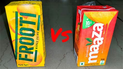 Frooti Vs Maaza Best Mango Drink Which One Is Better Comparing