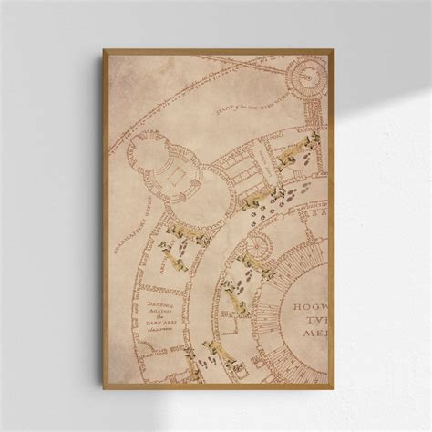 The Marauders Map Printable Wall Art Poster Atyd Digital Item Wolfstar