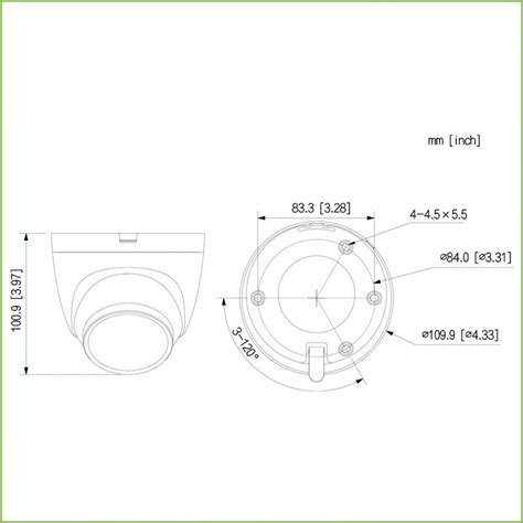 Dahua HAC HDW1231TQ A 0280B Domo HDCVI 4EN1 2M 1080P WDR