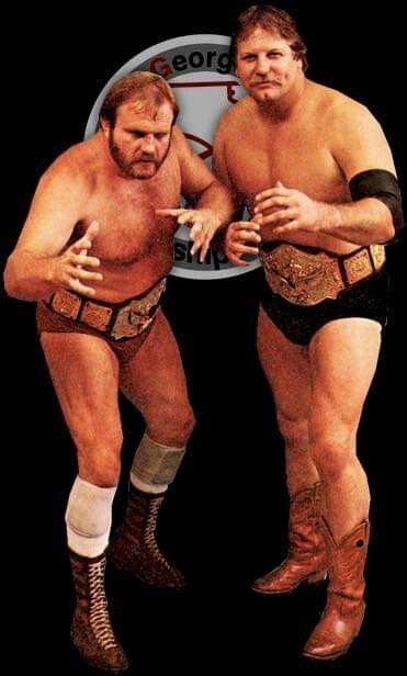 Stan Hansen And Ole Anderson Gcw Champion Sports Bruiser Brody