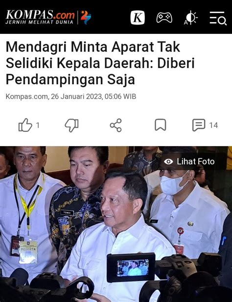 Indowfofficial On Twitter MENDAGRI MINTA APARAT TAK SELIDIKI KEPALA