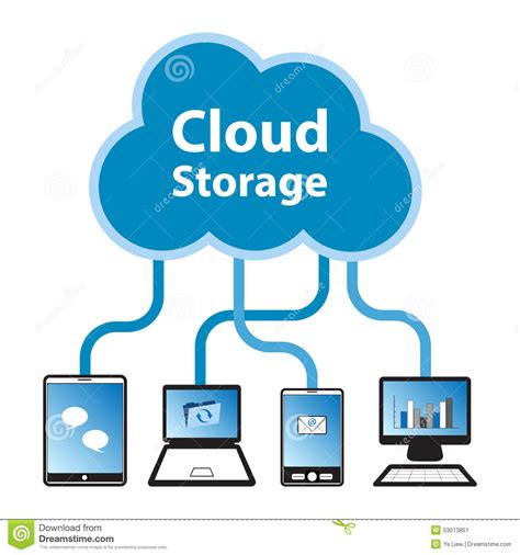 Almacenamiento De La Nube Ilustraci N Del Vector Ilustraci N De