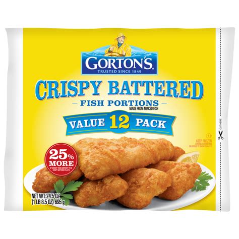 Save On Gorton S Crispy Battered Fish Portions Value Pack 12 Ct