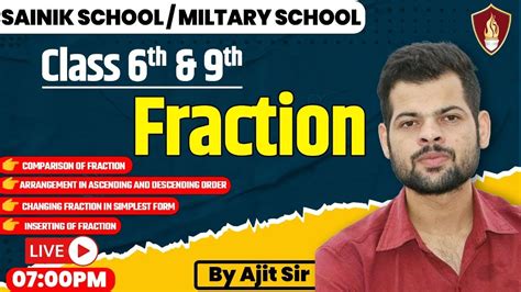 Fraction Math Tricks Maths For Sainik School Rimc Rms Sukhoi