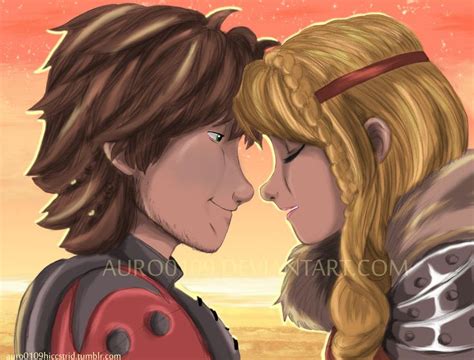 Romantic Sunset By Auro0109 On Deviantart How To Train Your Dragon Hiccup And Astrid