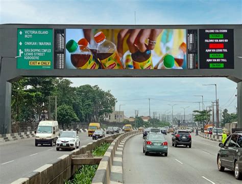 Double Side LED Gantry Adeniji 3rd Mainland Bridge Facing Ikoyi And