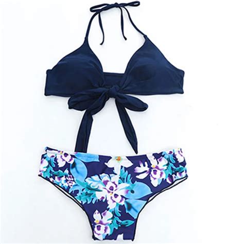 2017 Sexy Cross Brazilian Bikinis Set Women Swimwear Swimsuit Push Up