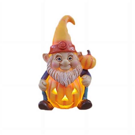 Yooshoverk Halloween Pumpkin Dwarf Statue Decorations X X