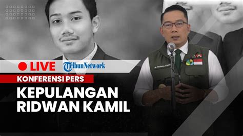 KONFERENSI PERS Kepulangan Gubenur Jawa Barat Ke Indonesia Dan