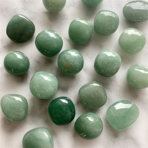 Green Aventurine Tumbled Pocket Stone Minera Emporium Crystal