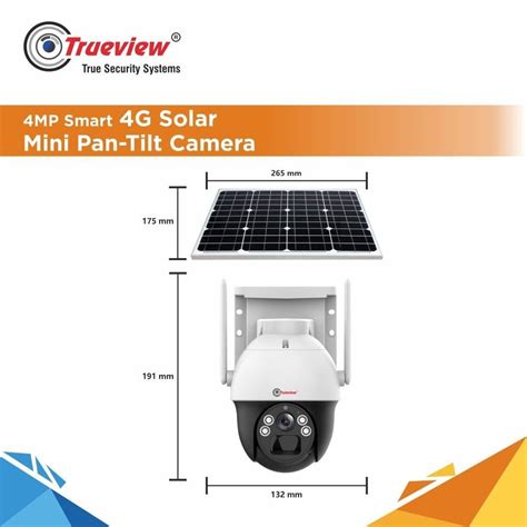 Trueview G Sim Mp Solar Powered Cctv Security Camera With Solar Panel