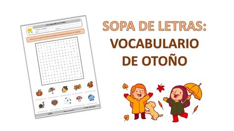 Sopa De Letras Vocabulario De Otoño