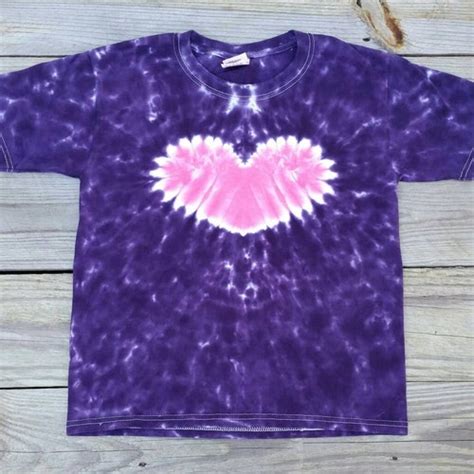 Tie Dye Heart T Shirt Etsy
