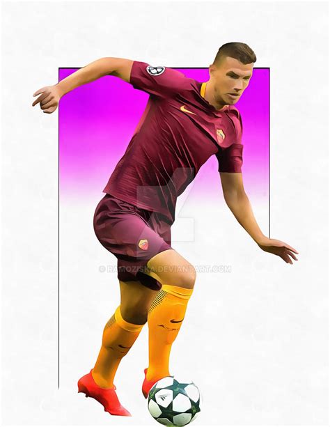 Edin Dzeko A.S. Roma by ramoziska on DeviantArt