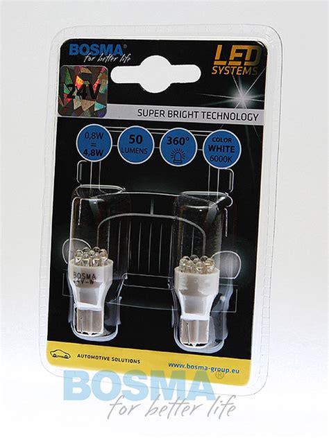 BL 24V 9xSTANDARD LED T15 WEISS (2pcs)